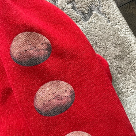 Red Hoodie with Moon Design - Picture 2 of 4